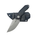 Nóż Kubey Basilisk Black G10, Stonewashed 14C28N by Damned Designs (KU381A)-2 58025