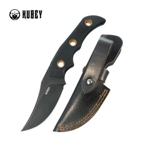 Nóż Kubey Blade Hunter Black G10, Blackwashed 14C28N by Mikkel Willumsen (KU375B)-1 58028