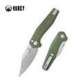 Nóż składany Kubey Hades Green G10, Stonewashed 14C28N by Damned Designs (KU394B)-1 58034