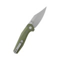 Nóż składany Kubey Hades Green G10, Stonewashed 14C28N by Damned Designs (KU394B)-2 58034