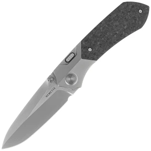 Nóż składany Remette RTPT-E Gray Titanium/Shredded Carbon Fiber, Pearlescent M390