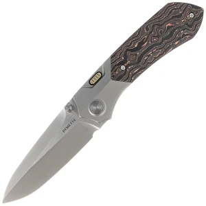 Nóż składany Remette RTPT-D Gray Titanium/Copper Carbon Fiber, Pearlescent M390