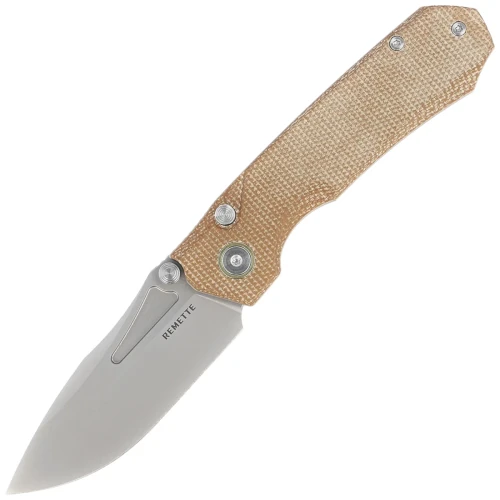 Nóż składany Remette Rhino MC319BR Brown Micarta, Stonewashed 14C28N-1 58059