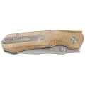 Nóż składany Remette Rhino MC319BR Brown Micarta, Stonewashed 14C28N-2 58059