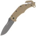 Nóż ratowniczy ESP RKK-01 Khaki PA66 Polyamide, Titanium Gray PVD AUS-8-1 58066