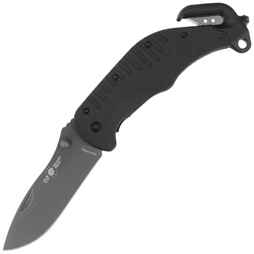 Nóż ratowniczy ESP RK-01 Black PA66 Polyamide, Titanium Gray PVD AUS-8-1 58067