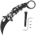 Nóż składany Fox The Skull Karambit Black Aluminium, Black N690Co (FX-599 ALB-5)-1 58069