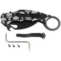 Nóż składany Fox The Skull Karambit Black Aluminium, Black N690Co (FX-599 ALB-5)-2 58069