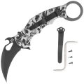 Nóż składany Fox The End Karambit Black Aluminium, Black N690Co (FX-599 ALB-3)-1 58070