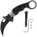 Nóż składany Fox The Skull Karambit Black Aluminium, Black N690Co (FX-599 ALB-4)-1 58071