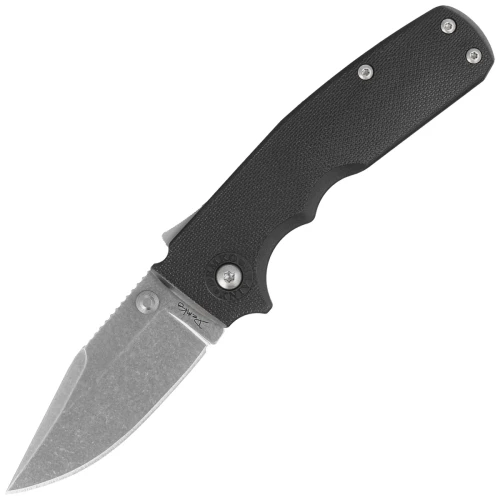 Nóż składany Demko Shark Cub Clip Point Black GRN, Stonewashed AUS10A by Andrew Demko (SC-10A-GRNBLK-CP)-1 58086