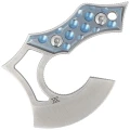 Nóż na szyję Midgards Messer Nori Nano Blue Titanium, Satin 14C28N (MM002)-1 58143