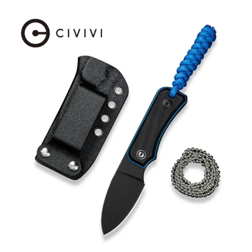 Nóż na szyję Civivi Baby Banter Fixed Black/Blue G10, Black Stonewashed Nitro-V by Ben Petersen (C23045-1)-1 58149