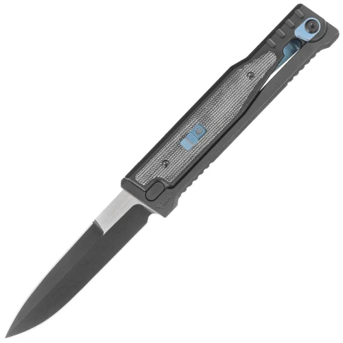 Nóż grawitacyjny OTF Reate EXO 2.0 D/E Black PVD Titanium / Black Micarta, Black PVD Elmax (EXO BLK.PVD.DE.BKM)-1 58165