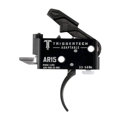 Spust Triggertech AR15 Adaptable PVD Black Curved- język spustowy zagięty - Two Stage- 58223
