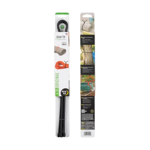 Nite Ize - Elastyczne troki Gear Tie 32'' - Dwupak - Czarne - GT32-01-2R3-1 58679