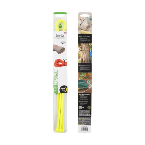 Nite Ize - Elastyczne troki Gear Tie 32'' - Dwupak - Neon Yellow - GT32-33-2R3-1 58680