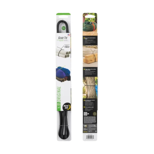 Nite Ize - Elastyczne troki Gear Tie 64'' - Dwupak - Czarne - GT64-01-R3-1 58681