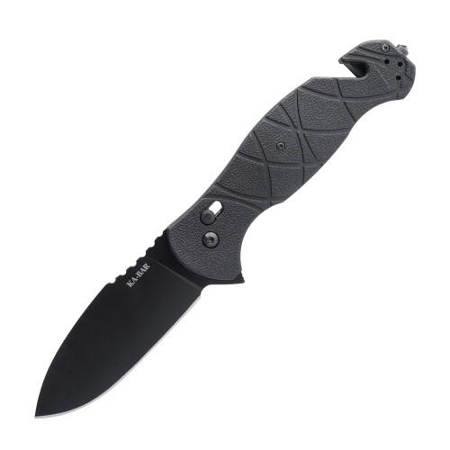 Ka-Bar - Nóż składany ratowniczy Coytu Folder 3,5" - AUS 8A - Czarny - 3085-1 58694
