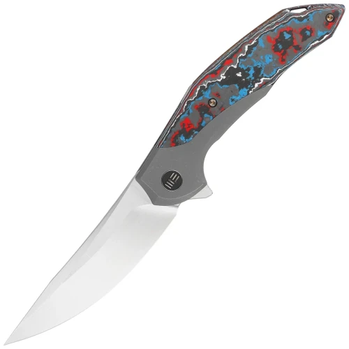 Nóż składany WE Knife Merata LE No 207/310 Titanium / Nebula Fat Carbon Fiber, Hand Rubbed Satin CPM 20CV by Anton Tkachenko (WE22008B-2)-1 58755