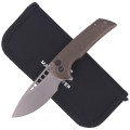 Nóż składany WE Knife Mini Malice Bronze Titanium, Silver Bead Blasted CPM 20CV by Ferrum Forge (WE054BL-4)-2 58756