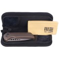 Nóż składany WE Knife Mini Malice Bronze Titanium, Silver Bead Blasted CPM 20CV by Ferrum Forge (WE054BL-4)-3 58756