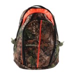 Plecak myśliwski SMART2KAM kamuflaż/pomarańcz, haft jeleń ryczy w trawie