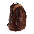 Plecak myśliwski zamsz brązowy SMART, haft głowa jelenia beżowa-5 58781