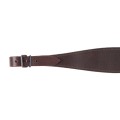 Pas do broni skóra naturalna LUX02 brąz, motyw jeleń w trawach-4 58808