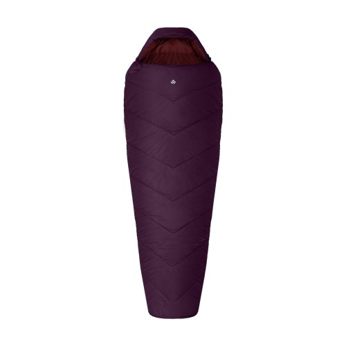 Śpiwór Alpinus Fiber Pro WS 1100 dla leworęcznych, burgundowy- 58856