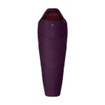 Śpiwór Alpinus Fiber Pro WS 1100 dla praworęcznych, burgundowy