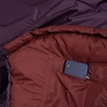 Śpiwór Alpinus Fiber Pro WS 1100 dla praworęcznych, burgundowy-1 58859