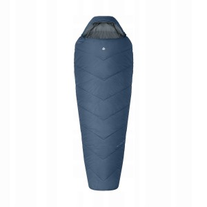 Śpiwór Alpinus Fiber Pro WS 1300 dla leworęcznych, szałwiowy