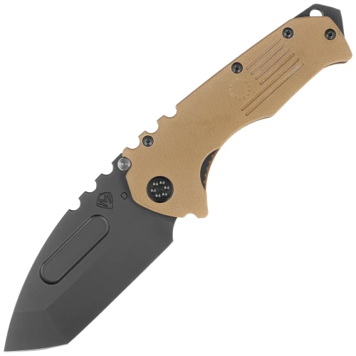 Nóż składany Medford Praetorian Scout M/P Coyote G10, Black DLC HW/Clip, Black DLC D2 by Greg Medford (MKM30DPT-0909-TPCP-BP)-1 58923