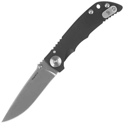 Nóż składany Spartan Blades Harsey Folder 3.25 Black PVD Titanium, Gray HW, Stonewashed MagnaCut by William W. Harsey Jr. (SF10SWPVD)-1 58936