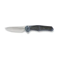 Nóż składany WeKnife 702XI LE No 148/150 Blue Integral Titanium/Shredded Carbon Fiber, Satin M390 (WE07B-1)-4 59041