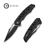 Nóż składany Civivi Anaaki Black Aluminium, Black Stonewashed/Satin Nitro-V (C24039-1)