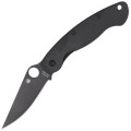 Nóż składany Spyderco Military G-10 Black / Black Blade (C36GPBK)-1 59075