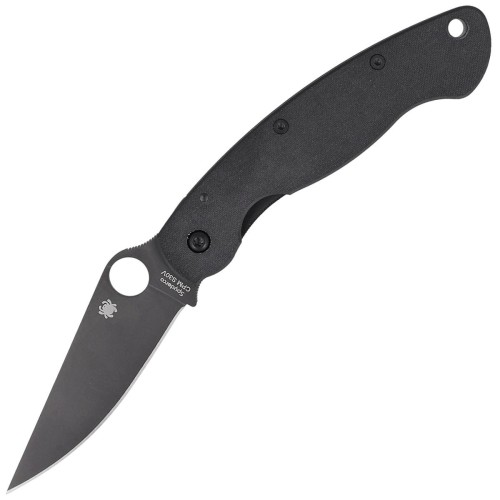 Nóż składany Spyderco Military G-10 Black / Black Blade (C36GPBK)-1 59075