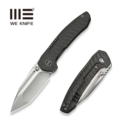 Nóż składany WeKnife Micro Trogon Tiger Stripe Titanium, Satin M390 by Brian Brown (WE24043-3)-1 59077