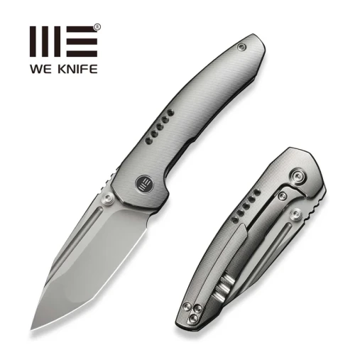 Nóż składany WeKnife Micro Trogon Gray Titanium, Polished Bead Blasted M390 by Brian Brown (WE24043-2)-1 59078