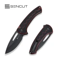 Nóż składany Sencut Squiggy Burgundy/Black G10, Black 9Cr18MoV (S24082A-3)-1 59083