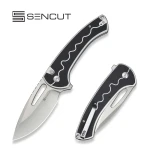 Nóż składany Sencut Squiggy White/Black G10, Satin 9Cr18MoV (S24082A-1)