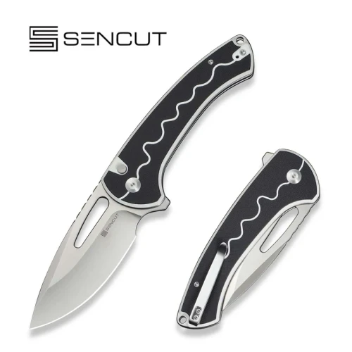 Nóż składany Sencut Squiggy White/Black G10, Satin 9Cr18MoV (S24082A-1)-1 59085
