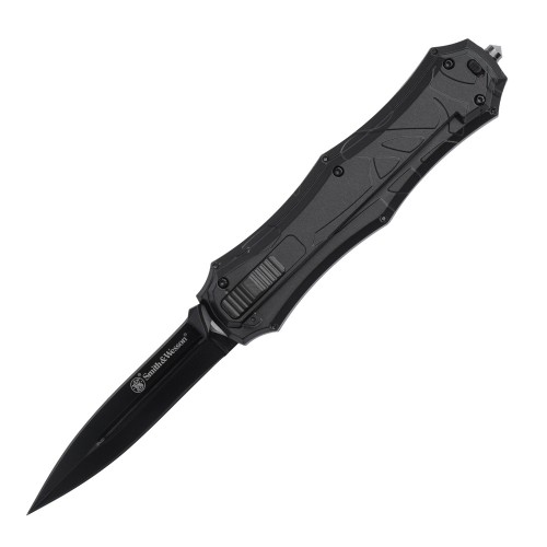 Smith&Wesson - Nóż składany Assisted Opening OTF - AUS-8 - Czarny - SWOTF9TB-1 59343