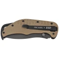 Nóż składany ESP EK-KB-01 Khaki/Black PA66 Polyamide, Titanium Gray PVD AUS-8-2 59403