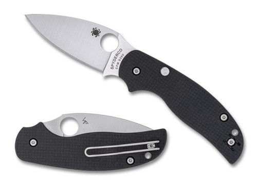 Nóż składany Spyderco Sage 6 Black Carbon Fiber/G10, Satin CPM S30V by Sal Glesser (C123CFBCLP)-1 59406