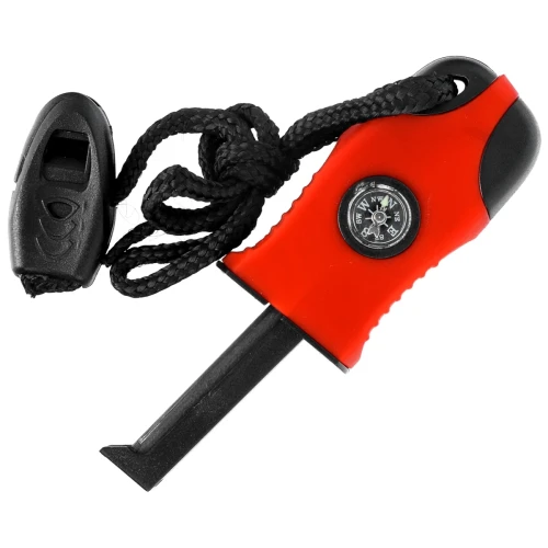 Krzesiwo Barbaric 33285 Fire Starter Red/Black z kompasem-1 59463