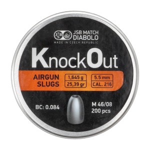 Śrut diabolo JSB Knock Out Slugs 5,5 mm 200 szt.