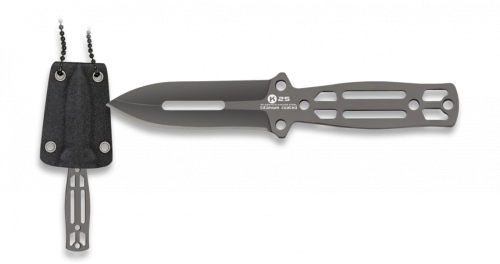 Nóż na szyję K25 RK-32370 Neck Knife Titanium Nakted, Titanium 7Cr17Mov-1 59601 